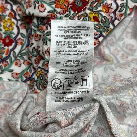 Boden Womens Smocked Waist Jersey Maxi Dress Size US 6P Vacation Floral Boho - Picture 11 of 12